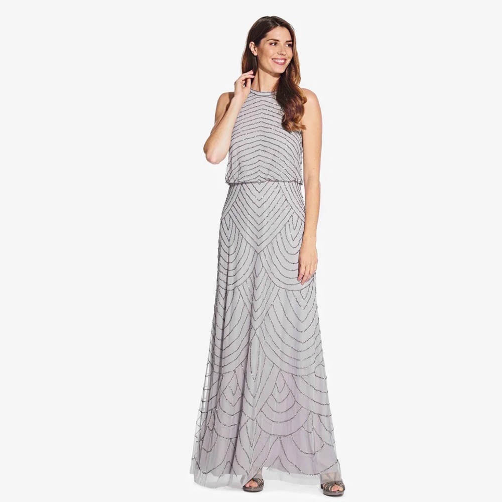 Adrianna Papell Beaded Bridesmaid Dress